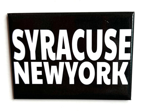 Syracuse New York Magnet Graphic Text