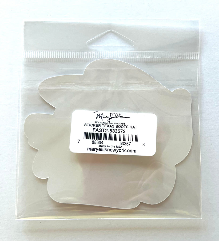 Texas Sticker Cowboy Hat Boots Star