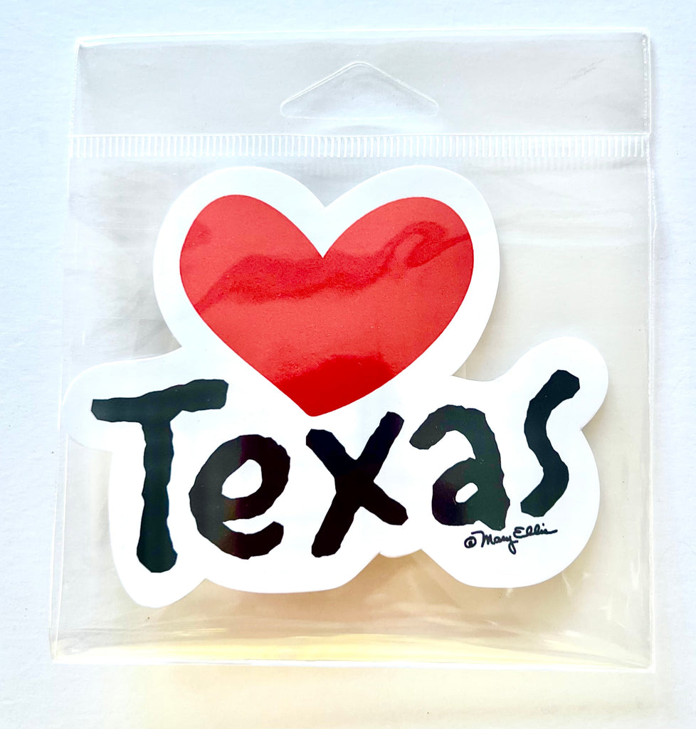Texas Sticker Heart Love