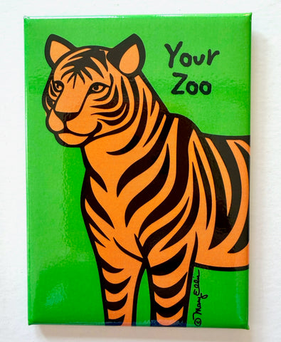 Tiger Your Zoo Custom Magnet