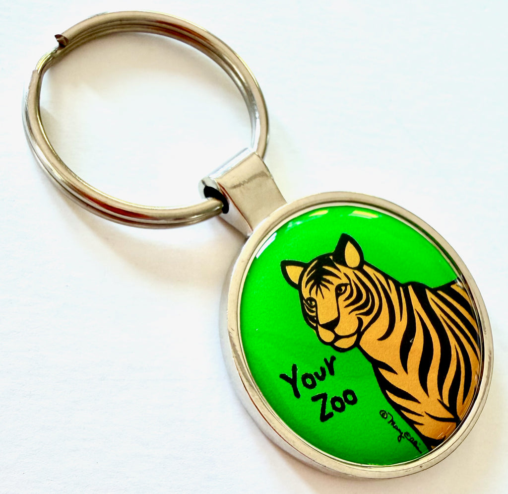 Tiger Custom Zoo Keychain