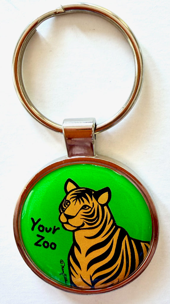 Tiger Custom Zoo Keychain