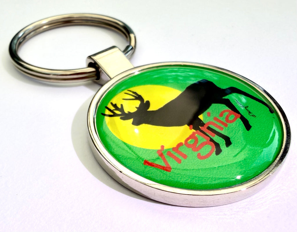 Virginia Deer Keychain