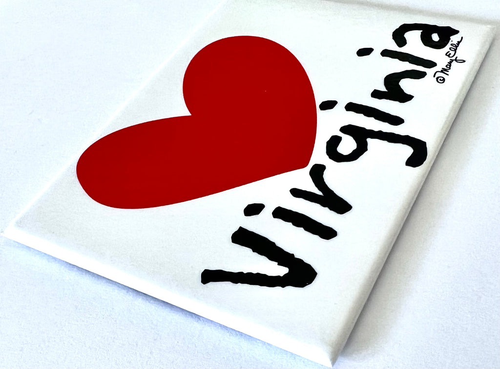 Virginia Heart Magnet