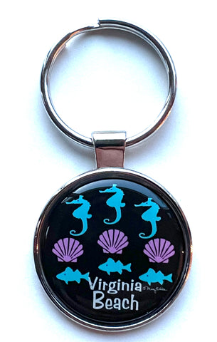 Virginia Beach Keychain Seashore