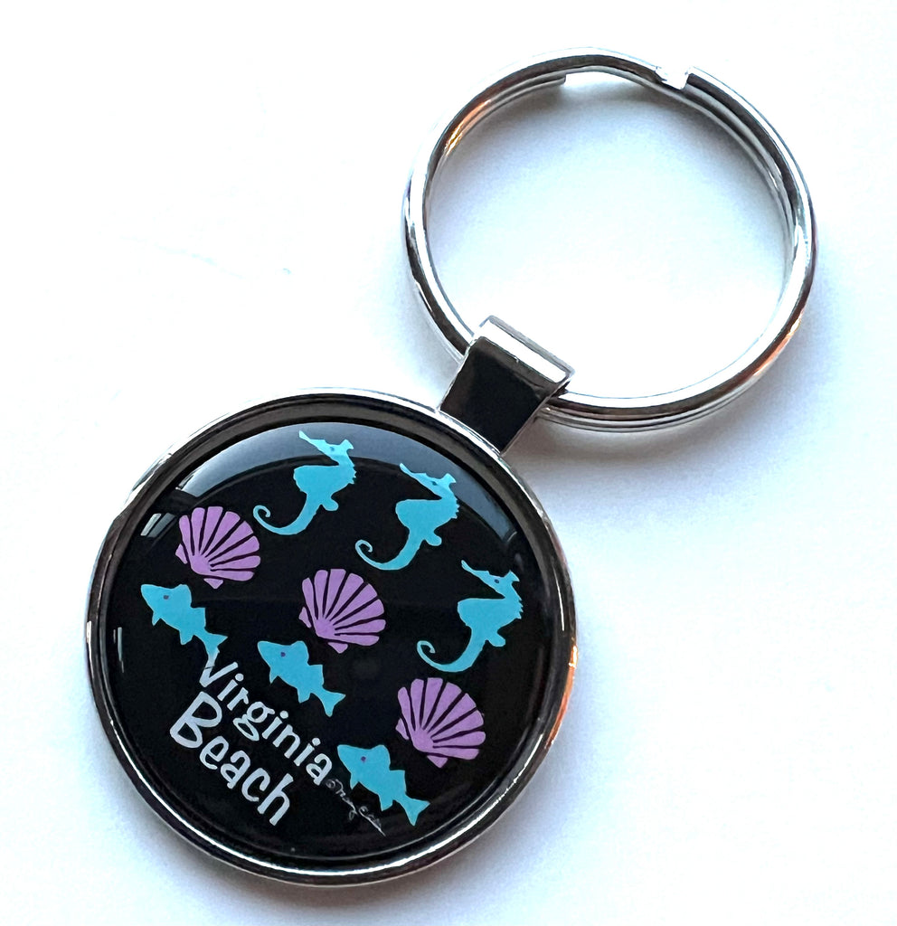 Virginia Beach Keychain Seashore