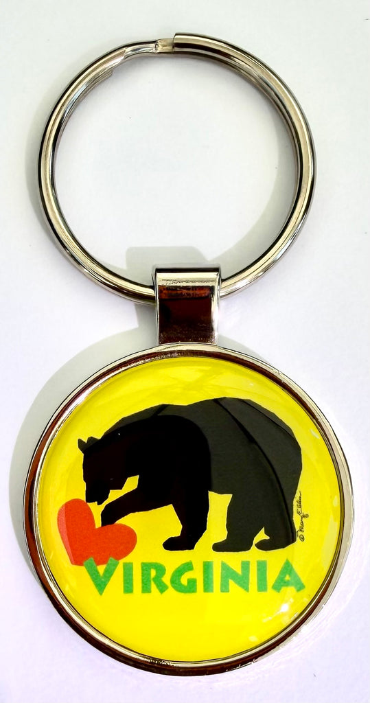 Virginia Bear Keychain