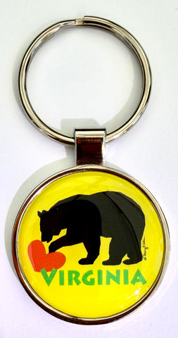 Virginia Bear Keychain