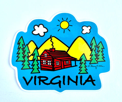 Virginia Cabin Sticker