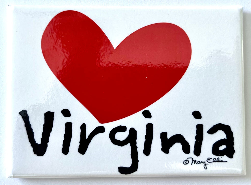 Virginia Heart Magnet