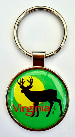 Virginia Deer Keychain