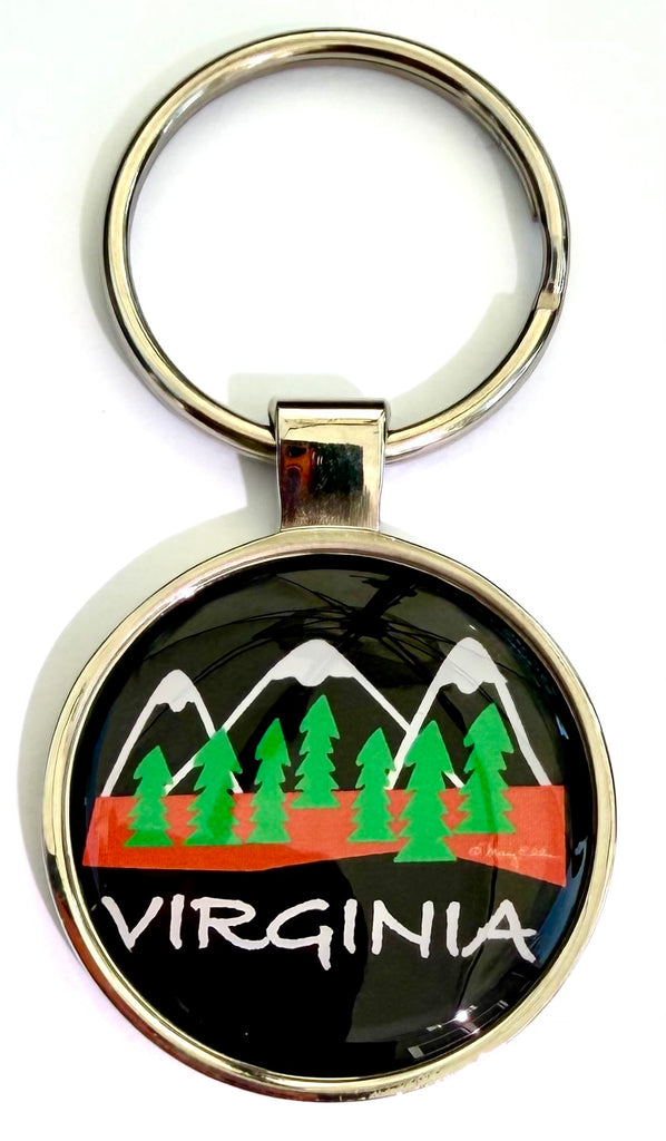 Virginia Mountains Keychain