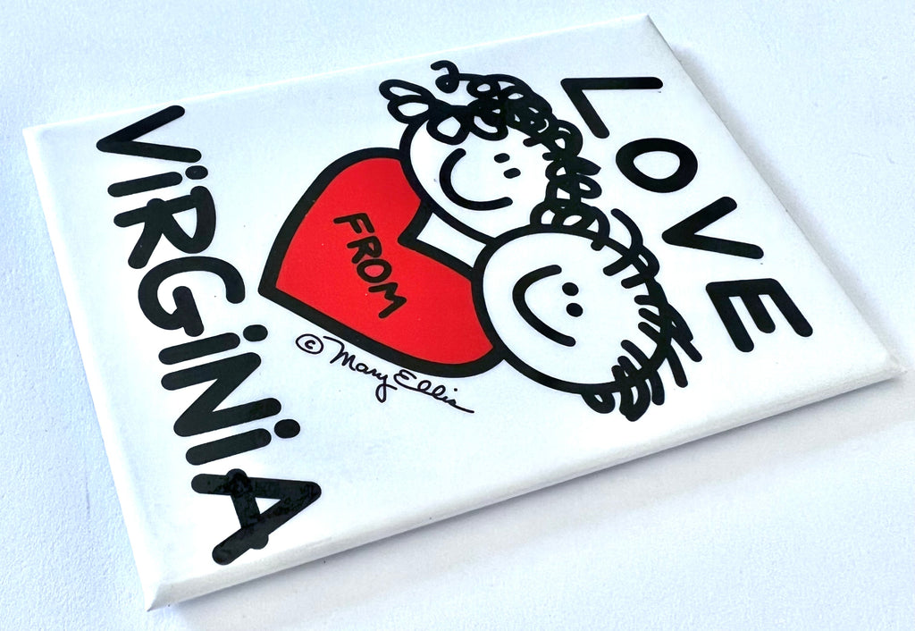 Love From Virginia Faces Magnet