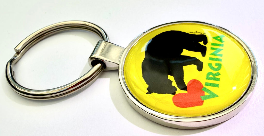 Virginia Bear Keychain