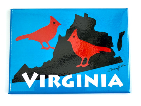 Virginia State Cardinials Magnet