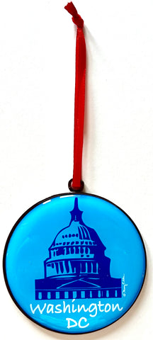 Washington DC Christmas Ornament Capitol