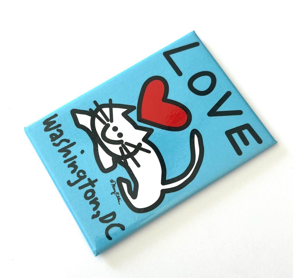 Washington DC Cat Love Magnet
