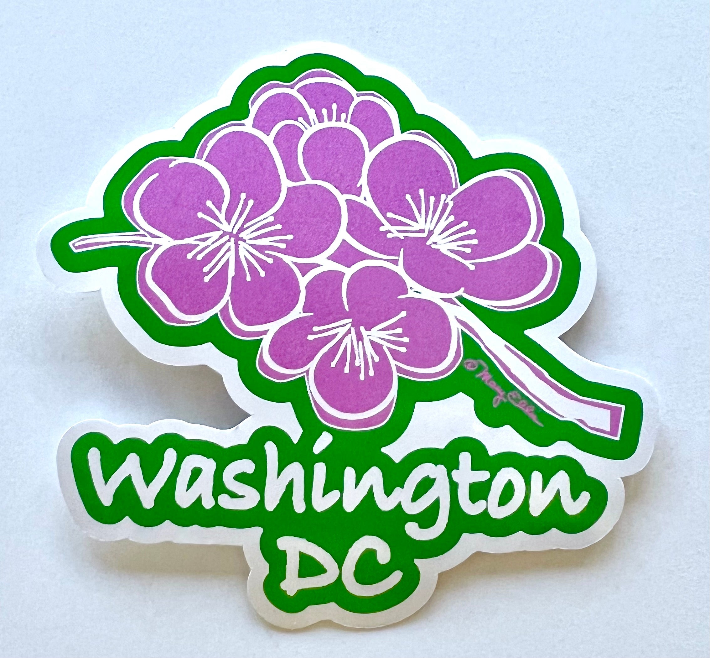 Flower Sticker Dc Washington DC Souvenirs - Fifth Avenue Manufacturers