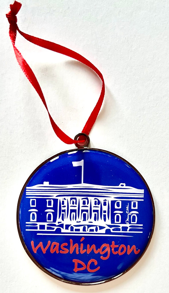 Washington DC Christmas Ornament White House