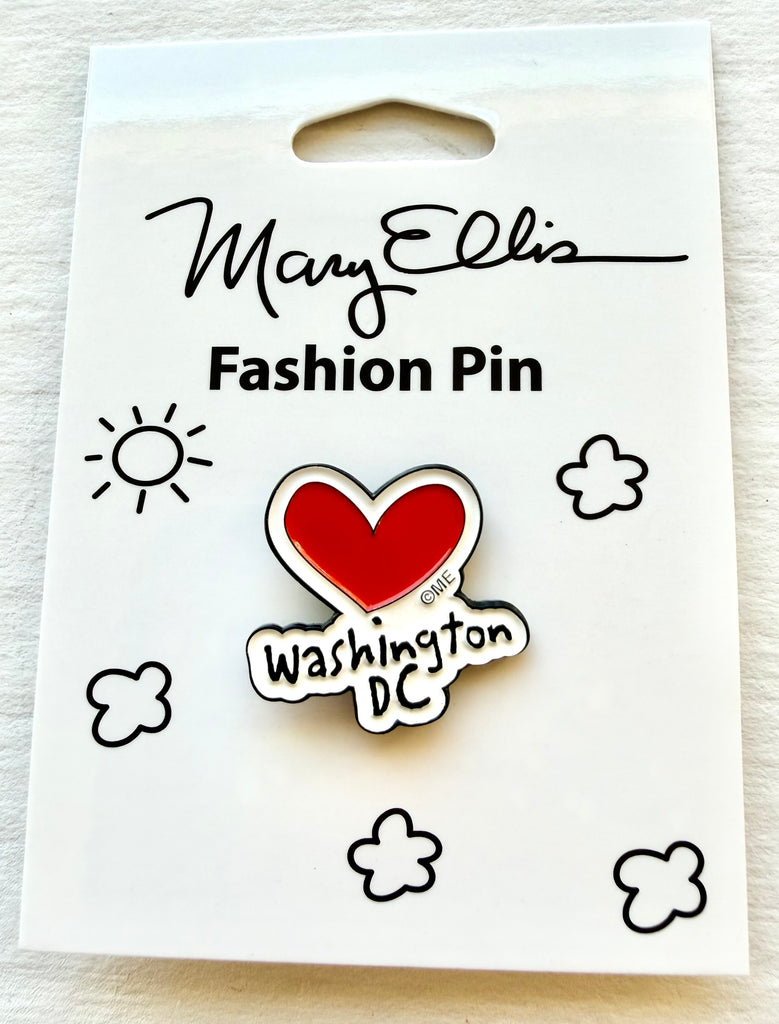 Washington DC Heart Lapel Pin