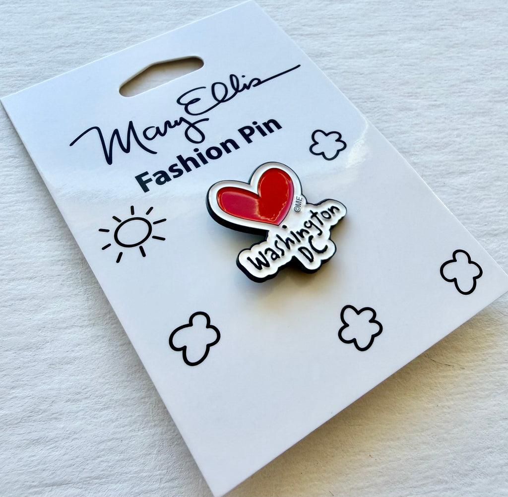 Washington DC Heart Lapel Pin
