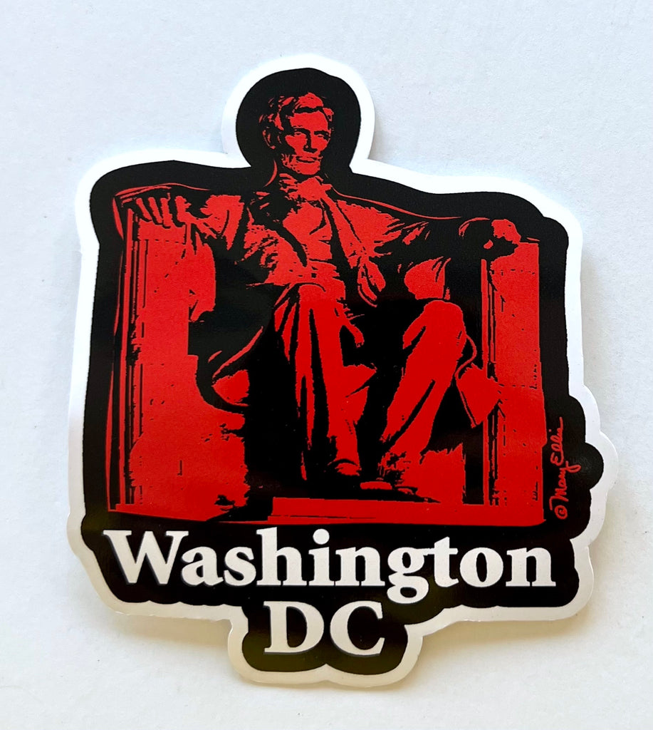 Washington DC Sticker Lincoln Memorial