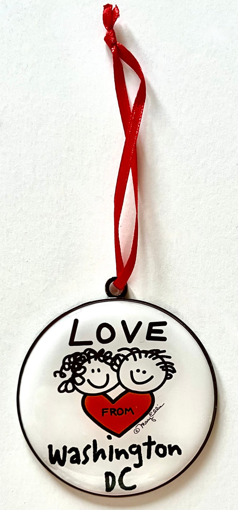 Washington DC Christmas Ornament Love From