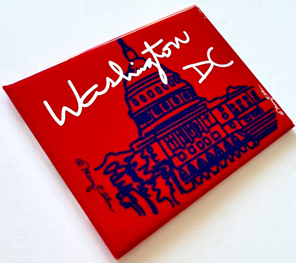 Washington DC Capitol Script Magnet
