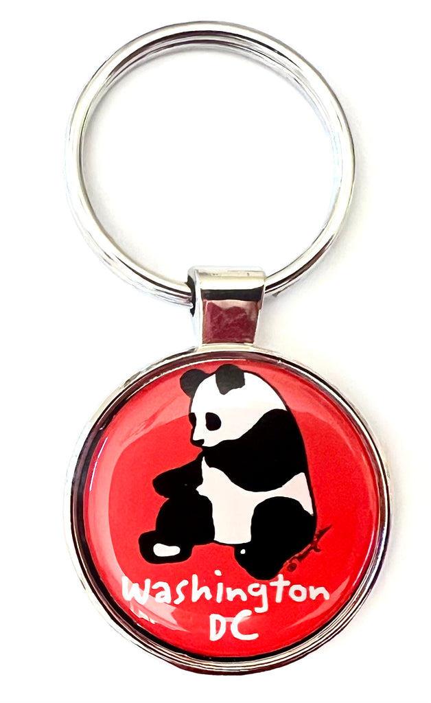 Washington DC Panda Keychain