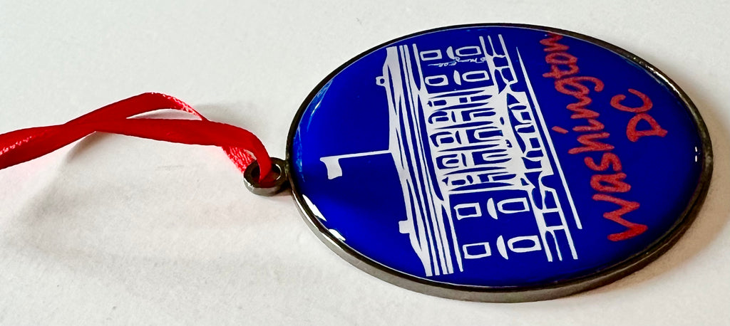 Washington DC Christmas Ornament White House