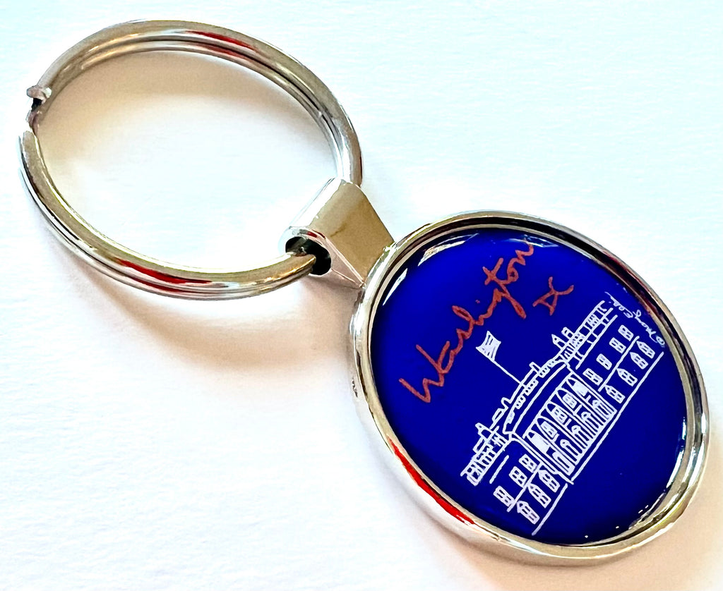 Washington DC Whitehouse Keychain