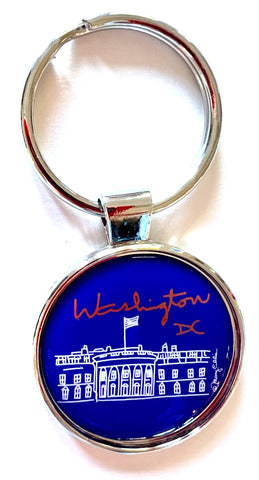 Washington DC Whitehouse Keychain