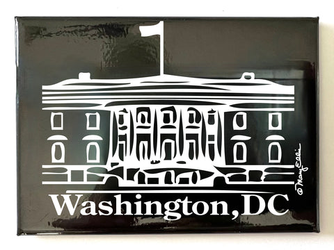 Washington DC Magnet White House Midnight