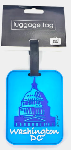 Washington DC Capitol 3-D Luggage Tag