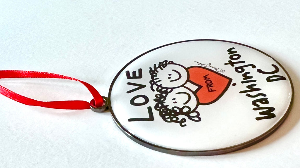 Washington DC Christmas Ornament Love From