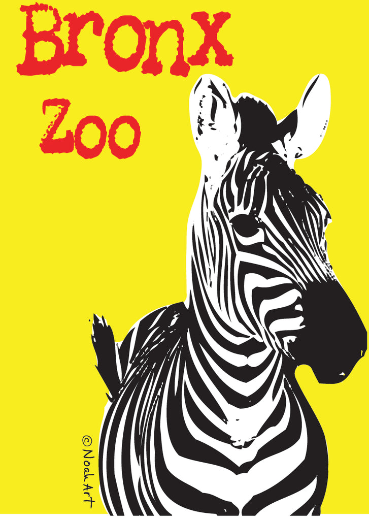 Zebra Custom Zoo Magnet