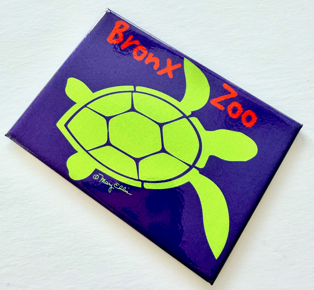 Sea Turtle Custom Zoo Aquarium Magnet