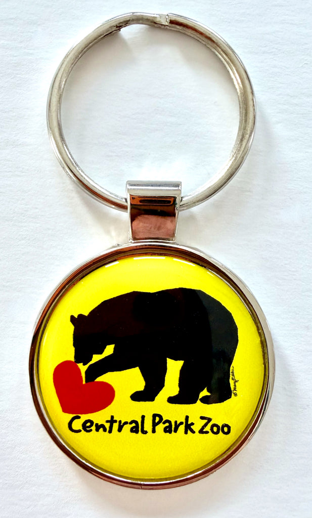 Bear Custom Zoo National Park Keychain