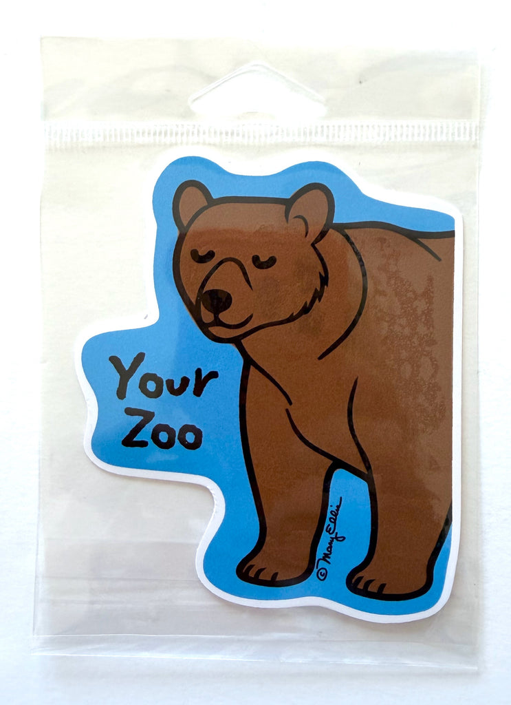 Bear Custom Sticker Your Zoo