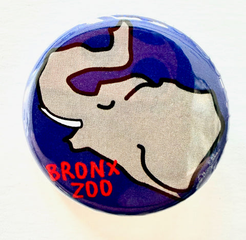 Cute Elephant Custom Zoo Animal Button