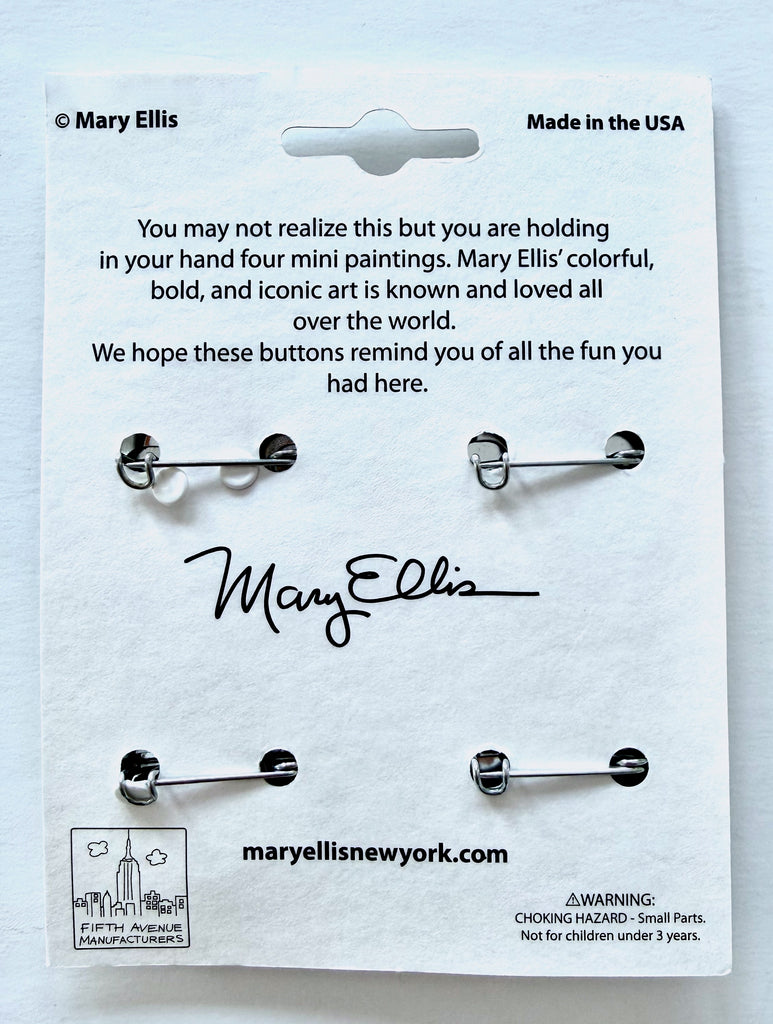 Cute Zoo Animals Custom Mini Button Set of 4