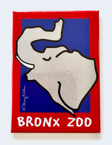 Cute Elephant Custom Zoo Magnet