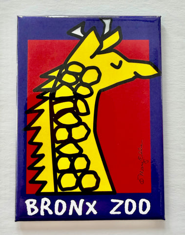 Cute Giraffe Custom Zoo Magnet