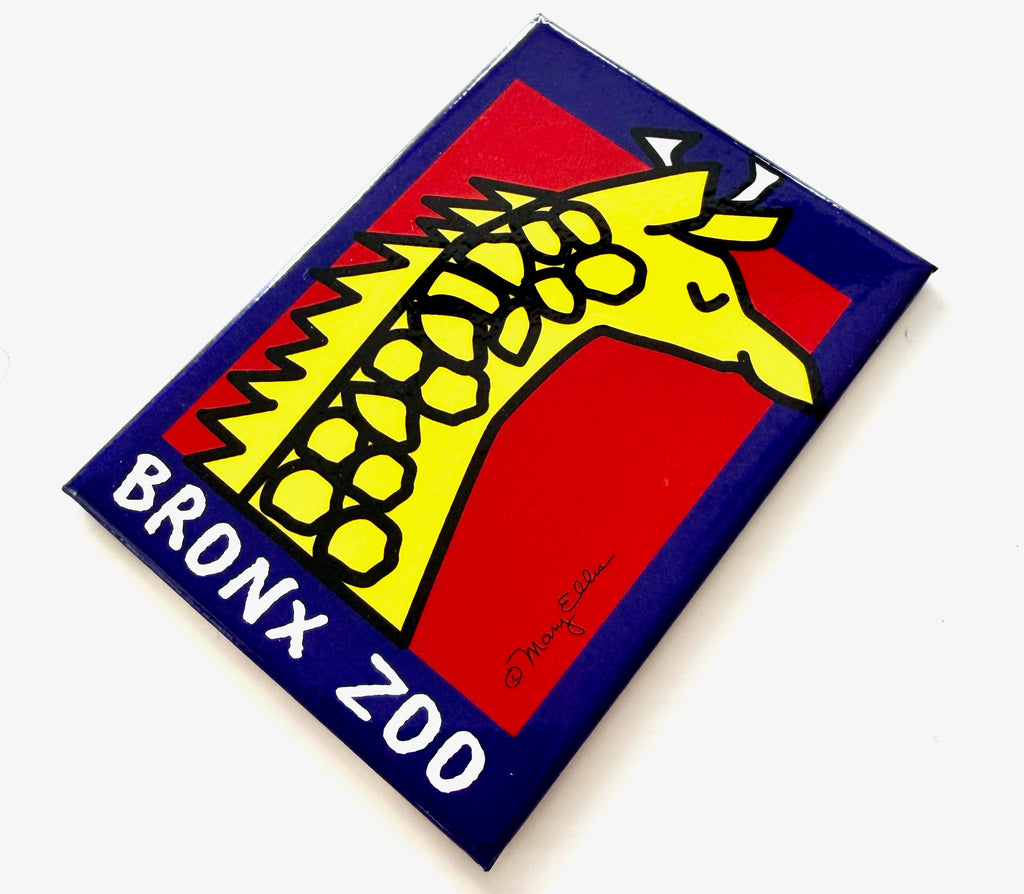 Cute Giraffe Custom Zoo Magnet