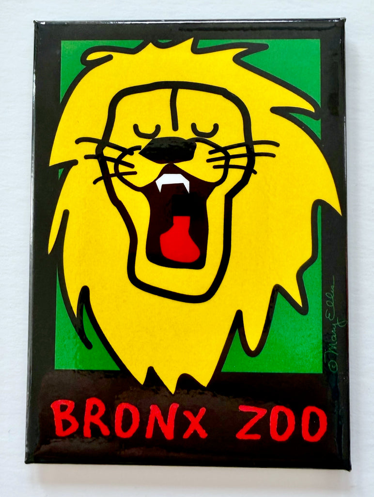 Cute Lion Custom Zoo Magnet