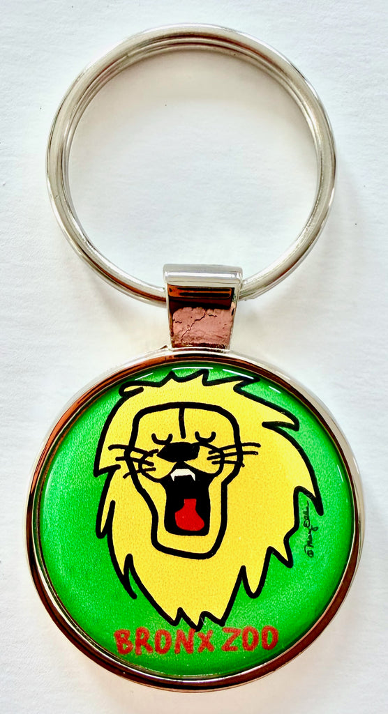 Cute Lion Custom Zoo Keychain