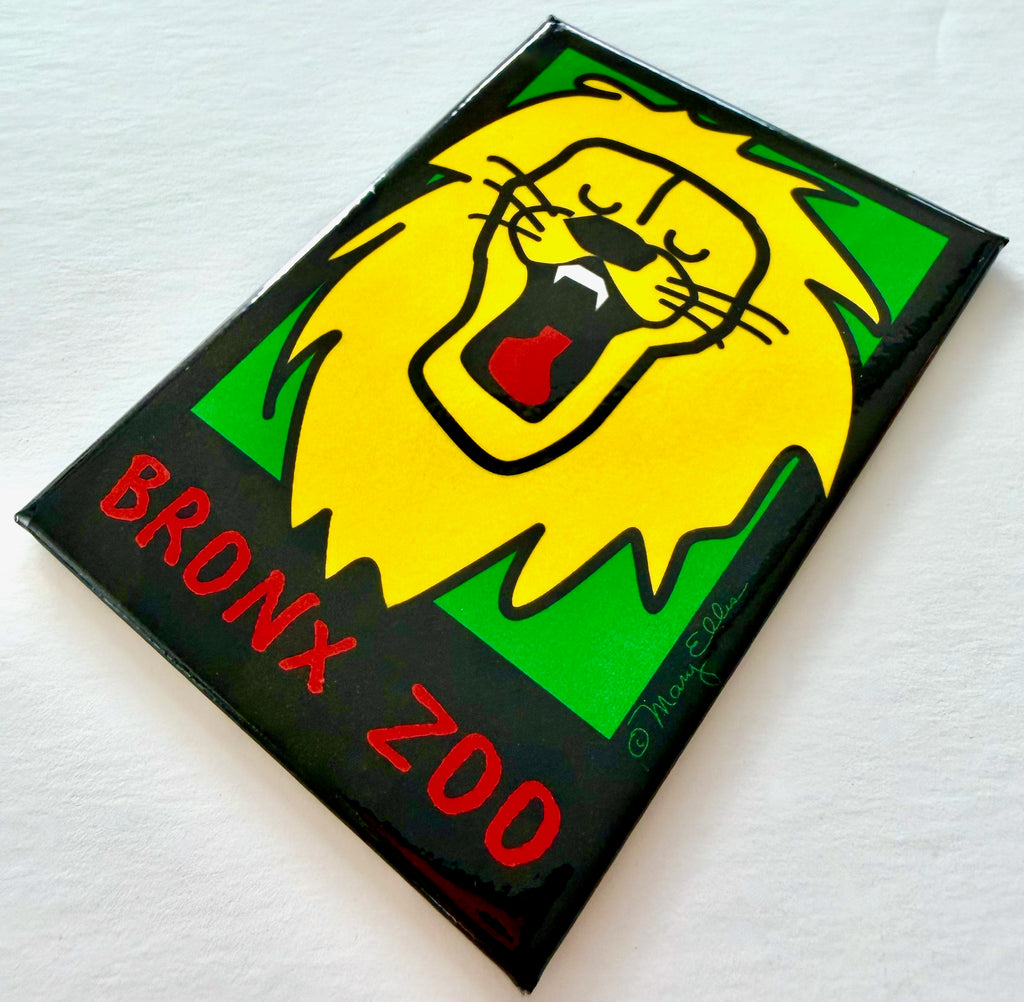 Cute Lion Custom Zoo Magnet