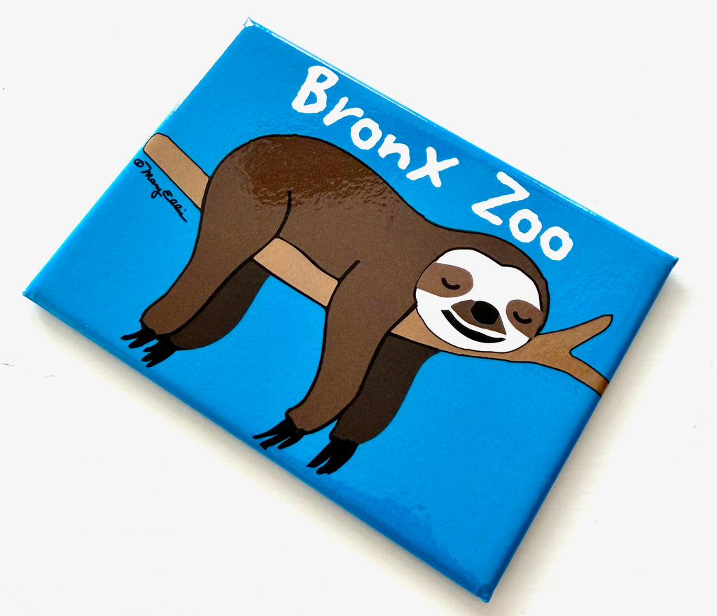 Cute Sloth Custom Zoo Magnet