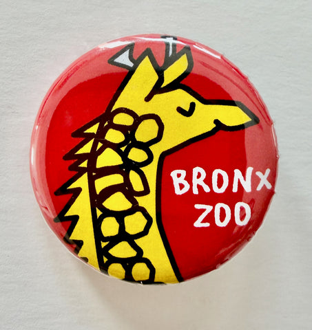 Cute Giraffe Custom Zoo Animal Button