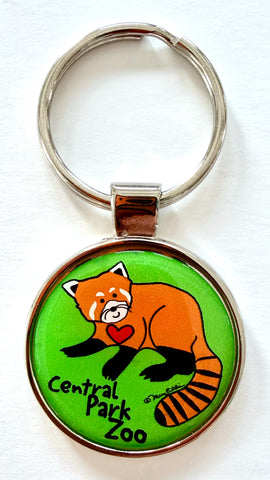 Red Panda Custom Zoo Keychain